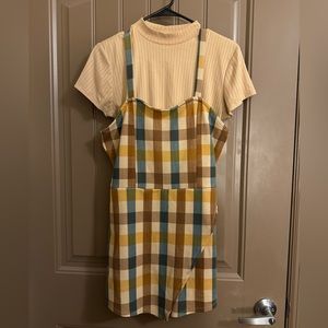 Checkered Romper Set Almost Famous